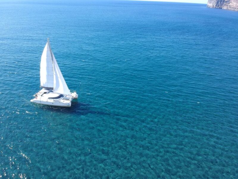 Santorini: Full Day Catamaran Excursion With Food & Drinks - Whats Included in the Package