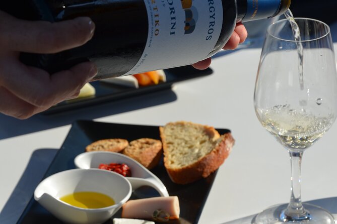 Santorini Highlights Small-Group Tour With Wine Tasting From Fira - Wine Tasting at Winery Overlooking Caldera