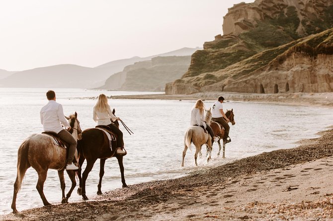Santorini: Horse Riding to the Black Sandy Beach (Eros Beach) - Tour Itinerary