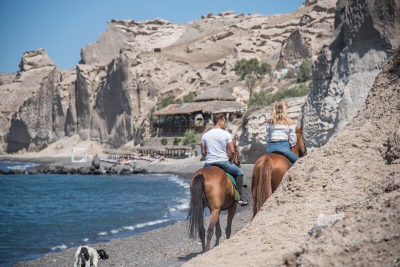 Santorini: Horse Riding Trip to Black Sandy Beach - Horse Riding Instructions