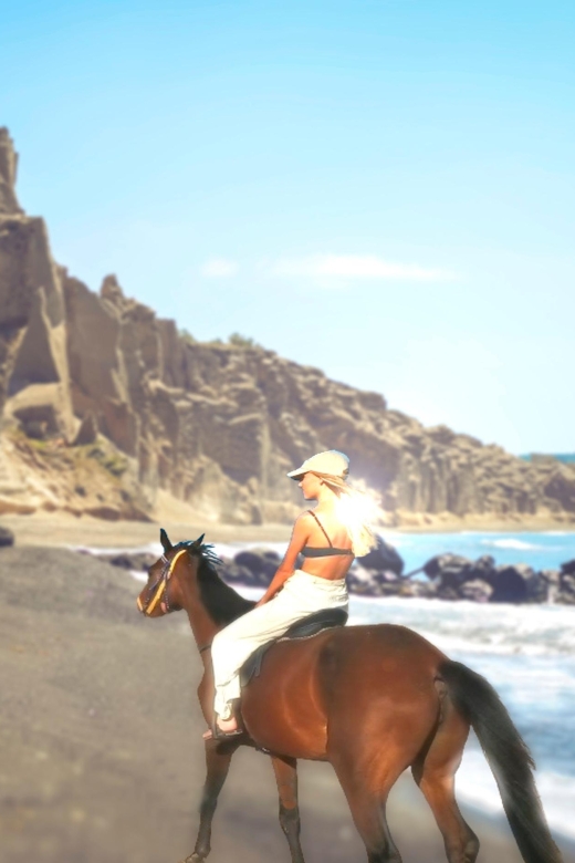 Santorini: Horseback Riding Tour on the Beach 1.5 Hours - Inclusions and Extras