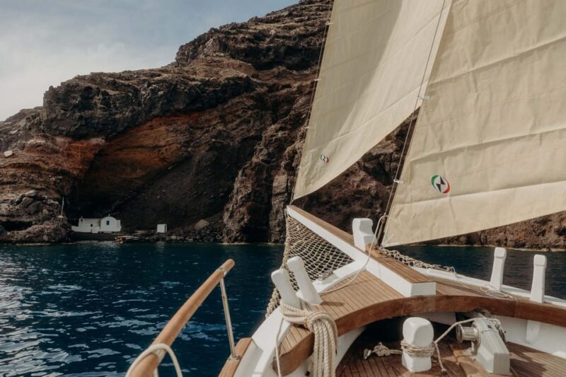 Santorini: Kymatia Traditional Sailboat Tour by Cycladica - Sailing and Exploration