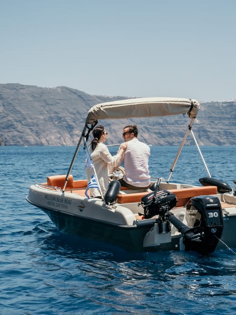 Santorini: License Free, Luxurious Small Boat Rental - Frequently Asked Questions