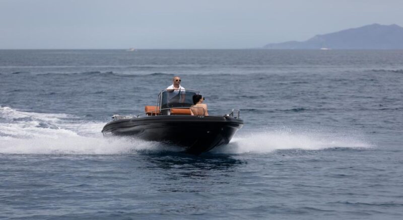 Santorini: License Free Luxury Boat - Boat Amenities Included