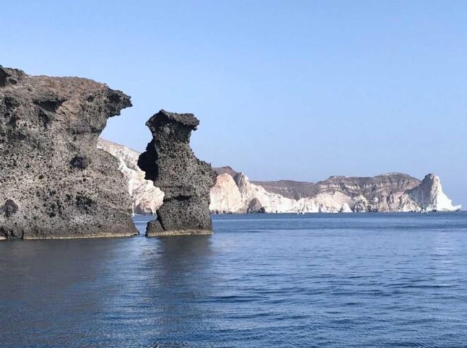 Santorini: Luxury Caldera Cruise With Full Greek Meal - Swimming and Snorkeling in Pristine Waters