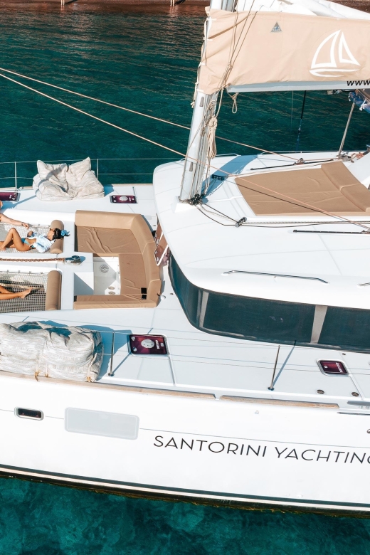 Santorini: Luxury Catamaran Cruise With Lunch, BBQ & Drinks - Inclusions and Amenities