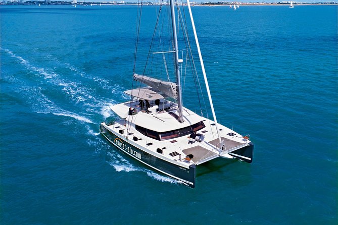 Santorini Luxury Catamaran Day Cruise With Bbq,Drinks,Transfer - Exploring Red Beach and Swim Spots