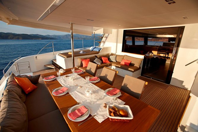 Santorini Luxury Catamaran Day Cruise With Bbq,Drinks,Transfer - Unlimited Drinks and Greek BBQ