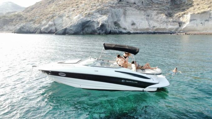 Santorini: Luxury Private Boat With Food and Drinks - Sunset Viewing