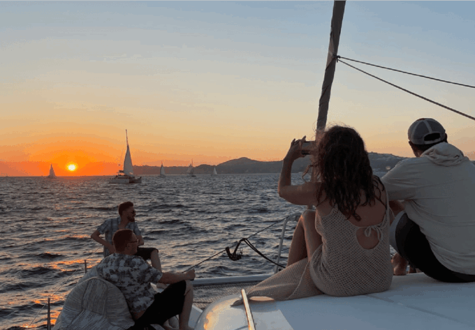Santorini: Luxury Sunset Cruise With Dinner, Bbq, and Drinks - Saving Tips