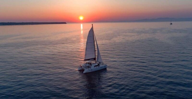 Santorini: Luxury Sunset Cruise With Dinner & Open Bar - Volcanic Islands and Hot Springs
