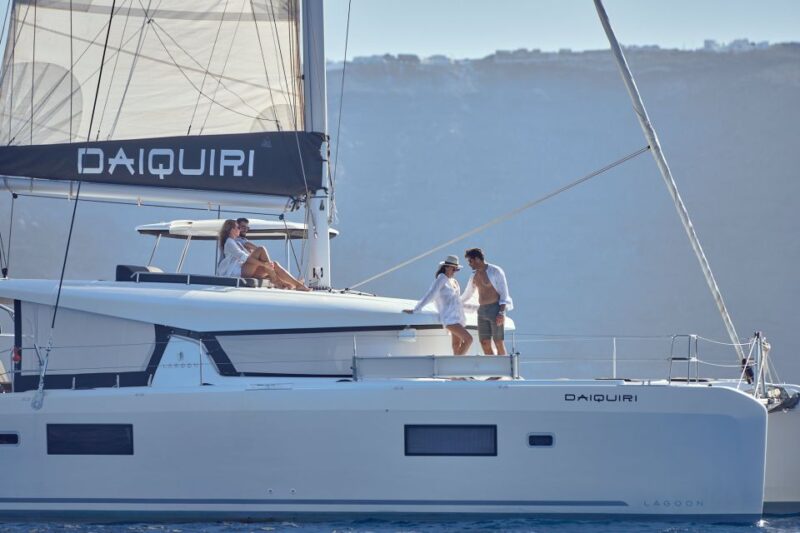 Santorini Oia: Caldera Catamaran Cruise With Meal & Drinks - Key Points