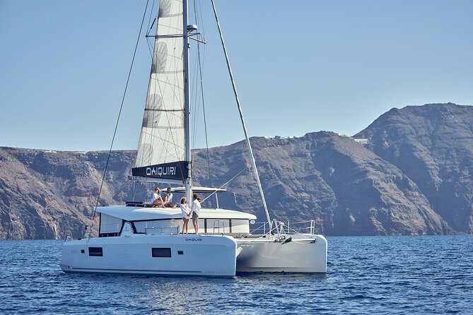 Santorini Oia: Private Sunset Catamaran Cruise With BBQ & Drinks - Dining Options