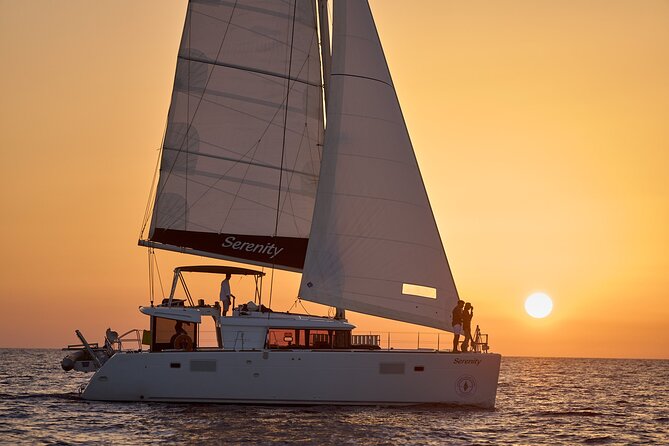 Santorini Oia: Private Sunset Catamaran Cruise With BBQ & Drinks - Booking Information