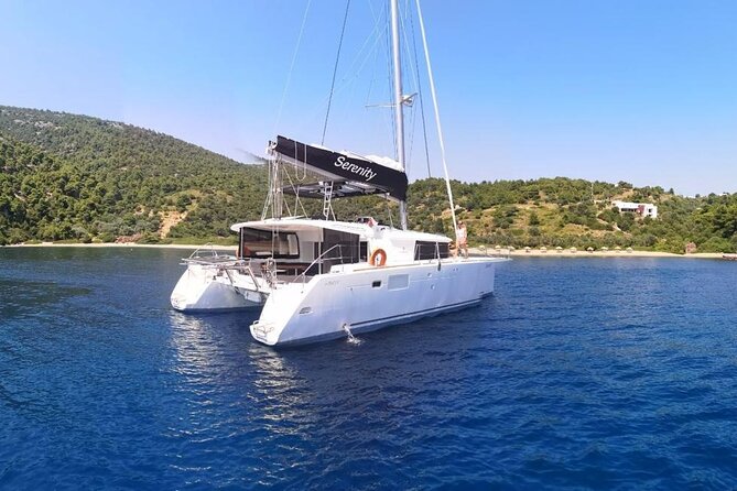 Santorini Oia: Private Sunset Catamaran Cruise With BBQ & Drinks - Highlights of the Cruise