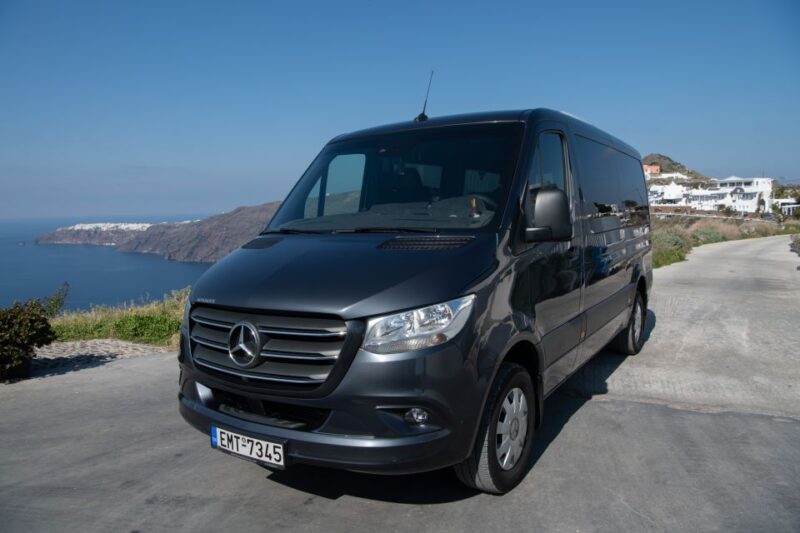 Santorini: One-Way Transfer From Santorini Airport to Hotel - Stunning Island Scenery