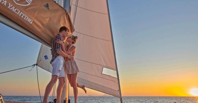 Santorini: Platinum Catamaran Cruise W/ BBQ Meal & Open Bar - Key Sights and Attractions