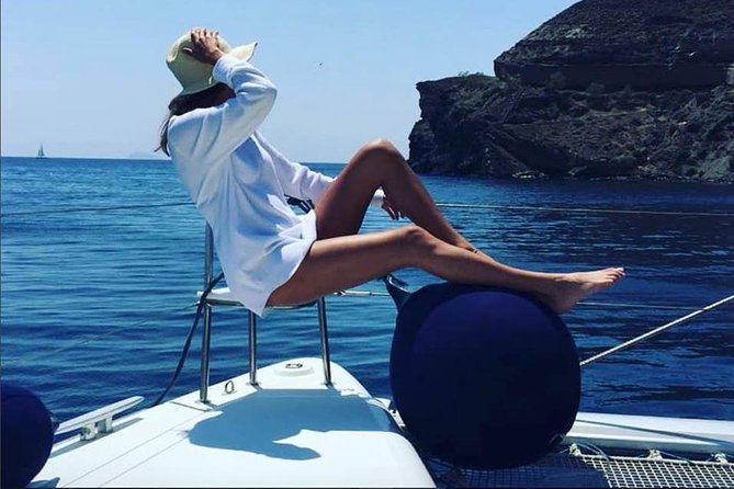 Santorini Platinum Catamaran Cruise With Meal, BBQ and Open Bar - Discover Santorinis Hidden Gems