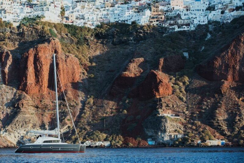 Santorini: Private Catamaran Cruise With BBQ Meal and Drinks - Lunch Prepared Onboard