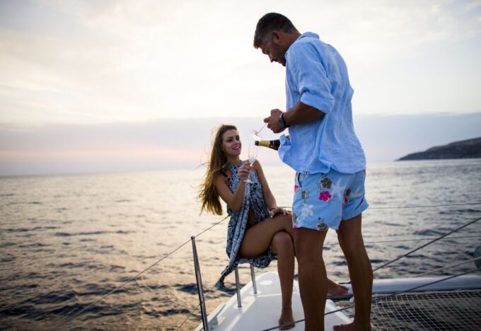 Santorini: Private Catamaran Cruise With BBQ Meal and Drinks - Policies and Information