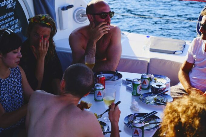Santorini: Private Catamaran Cruise With Food & Drinks - About the Cruise