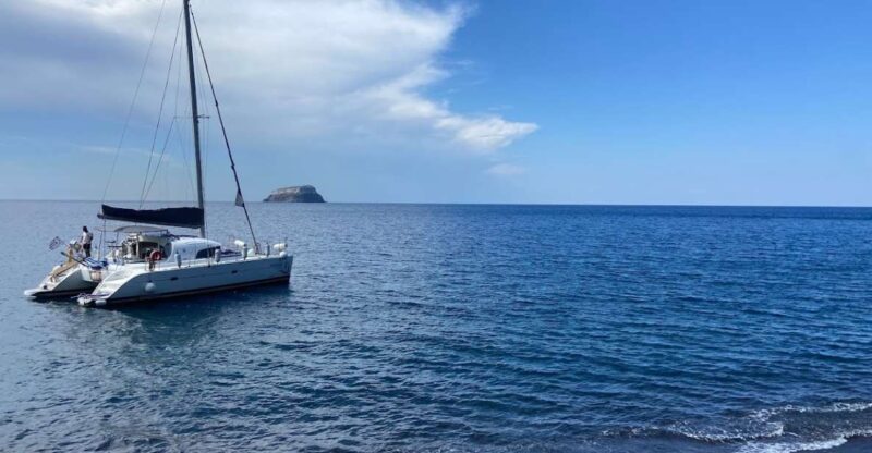 Santorini: Private Catamaran Excursion With Food and Drinks - Booking Details