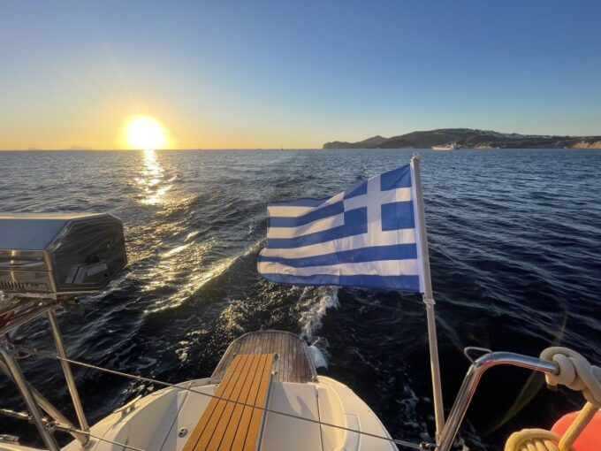 Santorini: Private Catamaran Excursion With Food and Drinks - Onboard Dining Experience