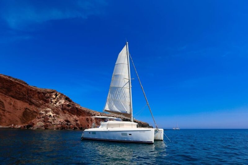 Santorini: Private Catamaran Sunset Cruise With Dinner - Itinerary and Highlights