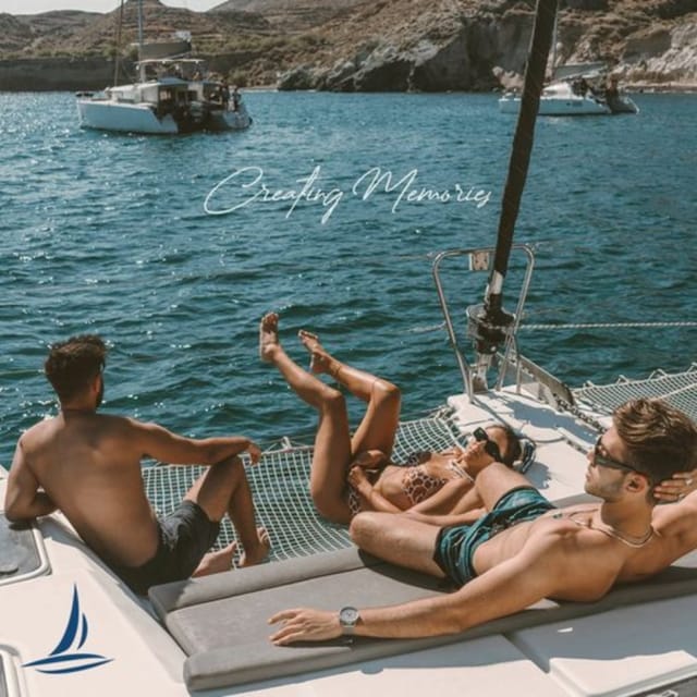 Santorini: Private Catamaran Sunset Cruise With Dinner - Booking and Cancellation