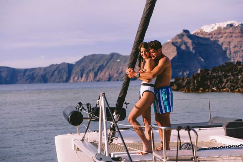 Santorini: Private Catamaran Tour With BBQ Meal and Drinks - Inclusions