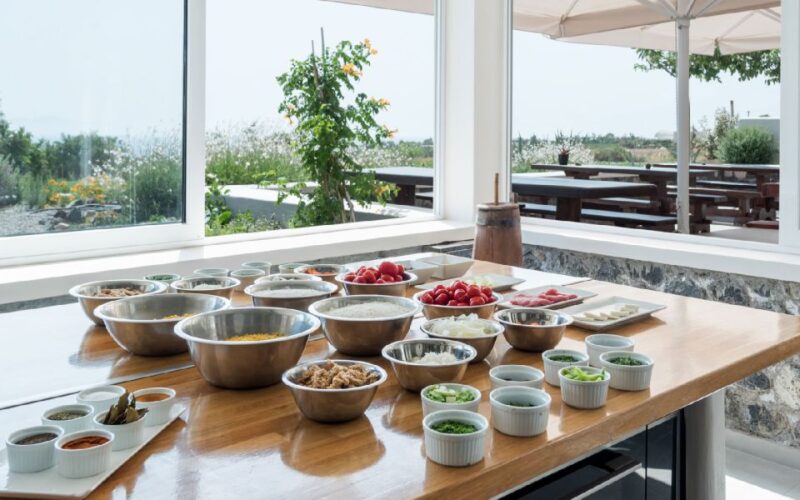 Santorini Private Cooking Class & Wine Tour - Key Points