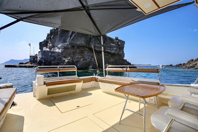 Santorini Private Cruise Sightseeing Tour With BBQ and Drinks - Tour Duration and Itinerary