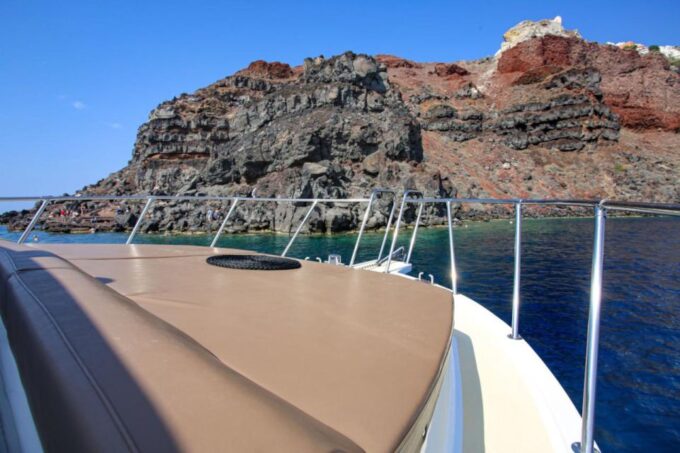 Santorini Private Cruise Sightseeing Tour With BBQ & Drinks - Exploring Secluded Beaches