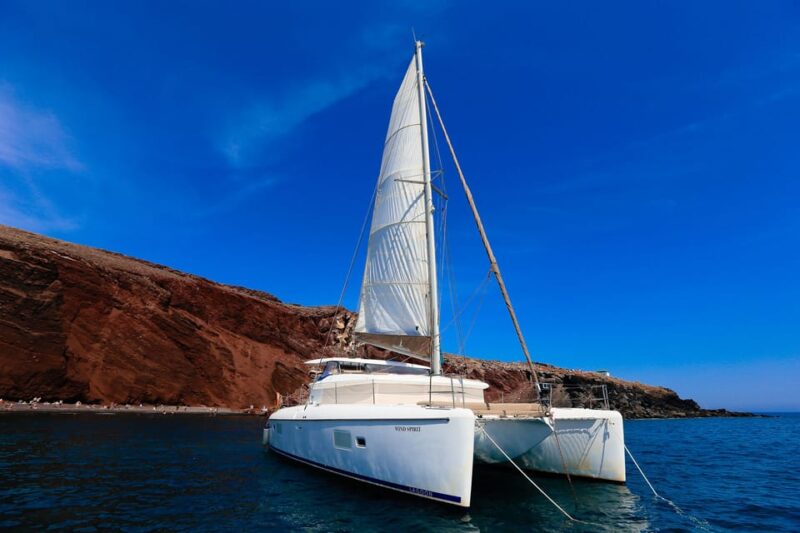 Santorini: Private Day Cruise With Full Greek Lunch - Pickup and Cancellation