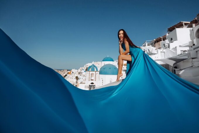 Santorini: Private Flying Dress Photoshoot Experience - Memorable Photoshoot Experience