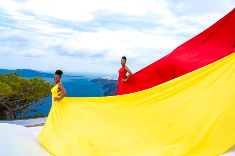 Santorini: Private Flying Dress Photoshoot in Santorini - Important Information for Guests