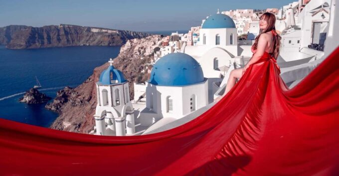 Santorini: Private Flying Dress Photoshoot - Customer Feedback