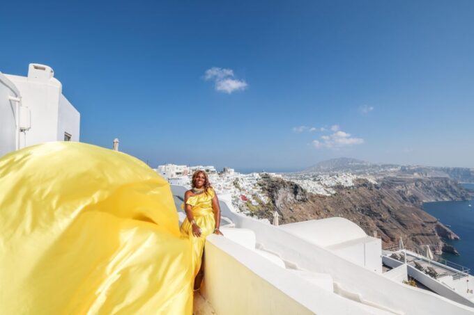 Santorini: Private Flying Dress Photoshoot With Dress Rental - Additional Considerations