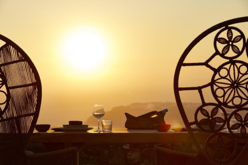 Santorini: Private Romantic Sunset Dinner With Caldera View - Curated Dining Choices
