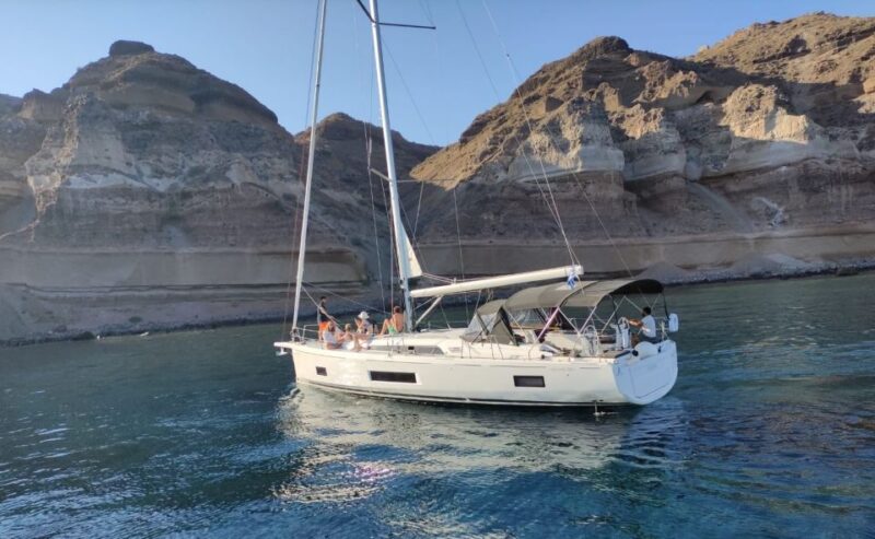 Santorini: Private Sailing Cruise With Meal & Swim Stops - Snorkeling Gear Provided