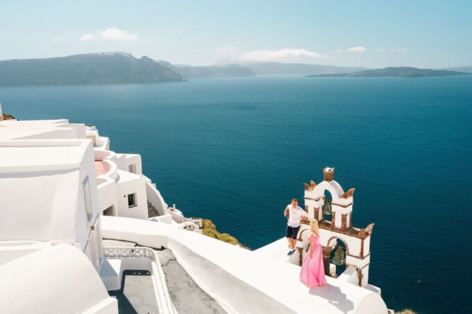 Santorini: Private Shore Excursion to Oia & Black Beach - Spending Time at Perivolos Beach
