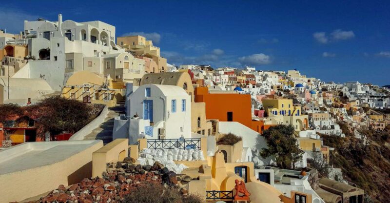 Santorini: Private Sunset Tour With Wine Tasting and Dinner - Sunset Viewing Delight