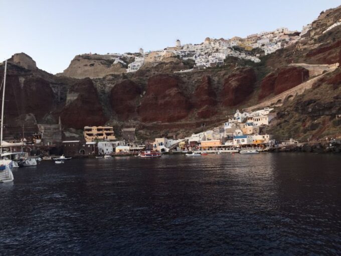 Santorini: Private Yacht Cruise With Open Bar and Meal - Cruise Itinerary and Stops