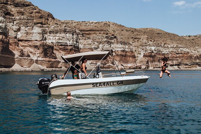 Santorini Rent a Boat Without License - Booking Details