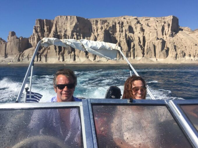 Santorini: Rent a Speedboat License Free - Exploring Santorini by Speedboat