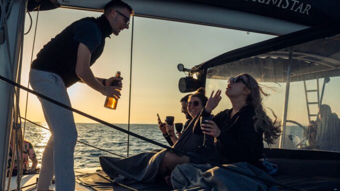 Santorini: Sailing Catamaran Yacht Cruise With Food & Drinks - Frequently Asked Questions