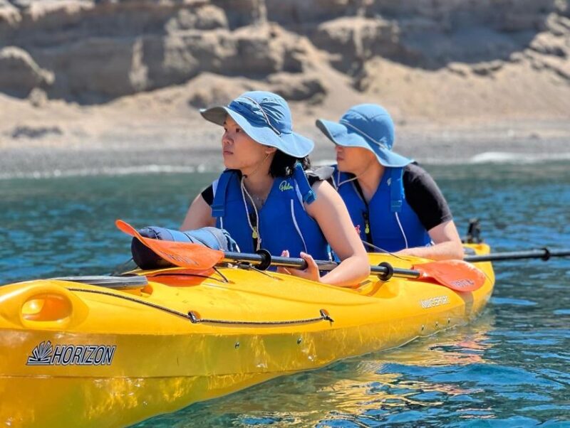 Santorini: Sea Caves Kayak Trip With Snorkeling and Picnic - Included Services