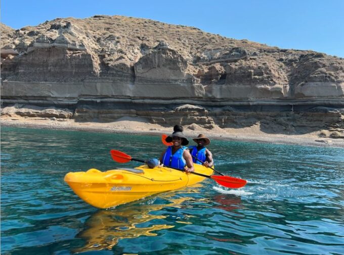 Santorini: Sea Caves Kayak Trip With Snorkeling and Picnic - Physical Activity Requirements