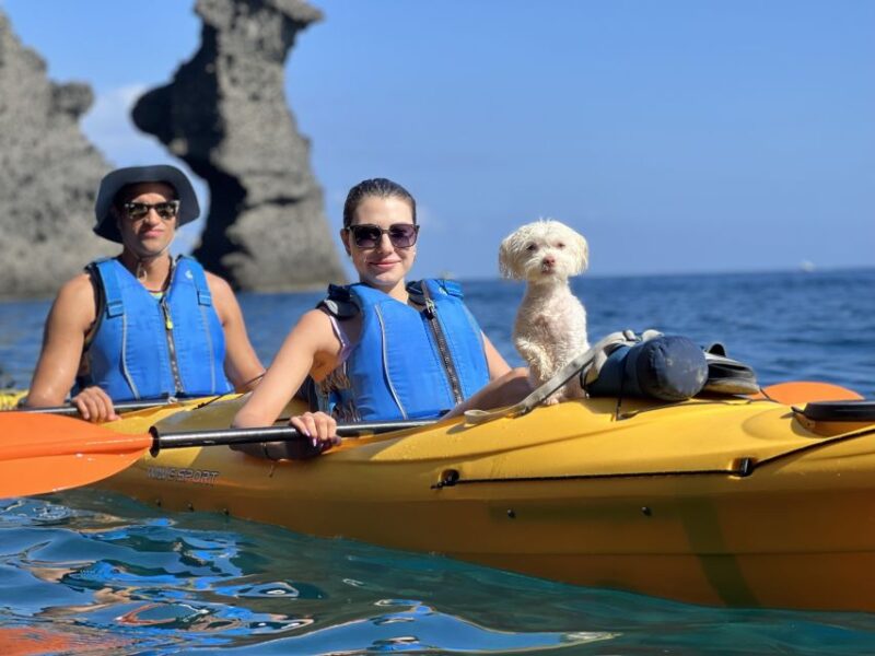 Santorini: Sea Caves Kayak Trip With Snorkeling and Picnic - Highlights