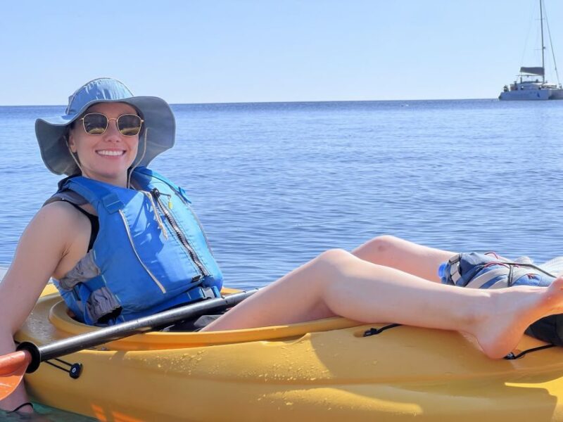 Santorini: Sea Caves Kayak Trip With Snorkeling and Picnic - Inclusions